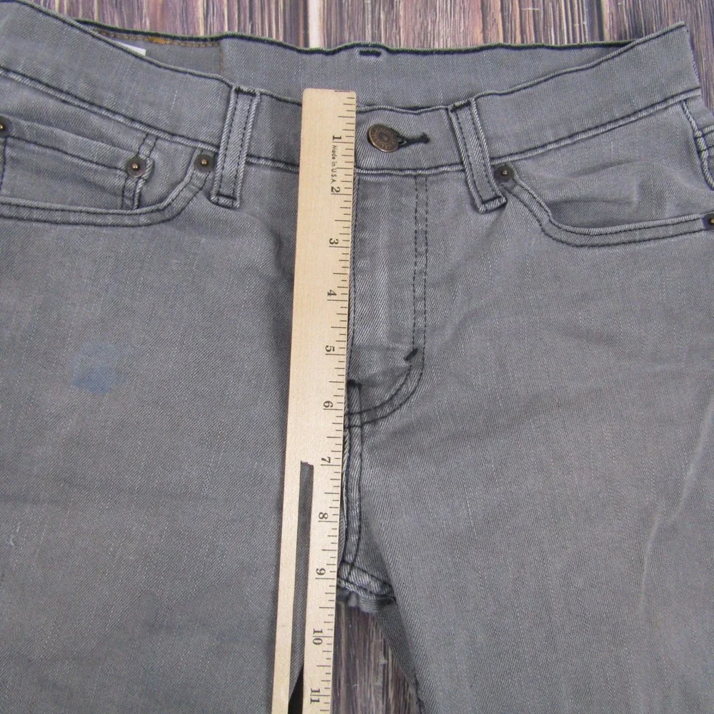Levi's 511 Slim Fit Jeans Mens 30x32 Grey Stretch Denim Pants PC9-04511-2272